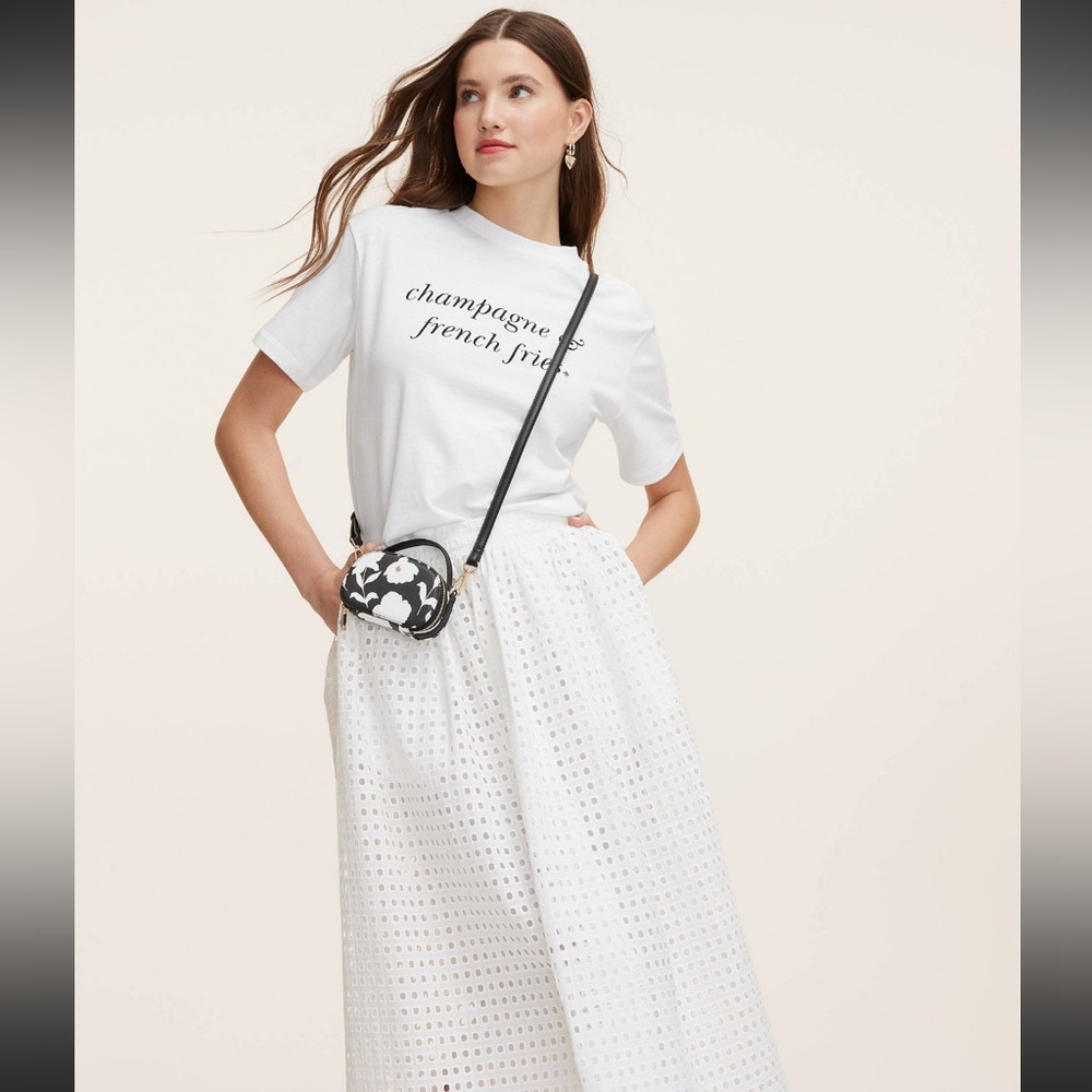 NEW KATE SPADE new york x Target Champagne & French Fries Graphic T SHIRT